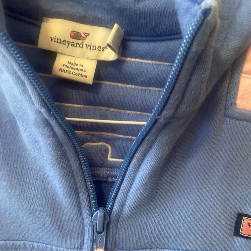 Pink and blue Vineyard Vines pullover